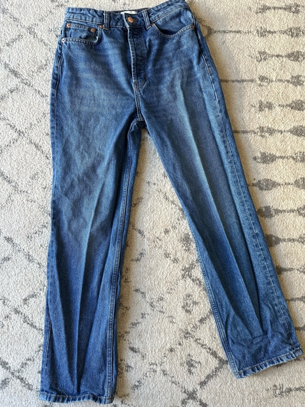 DOEN High-Rise Diana Jeans in Bleu D’Hier Size 27 - Picture 3 of 5